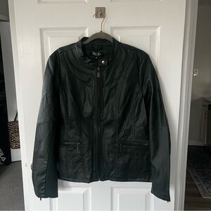 NWT Dark Green Faux Leather Jacket